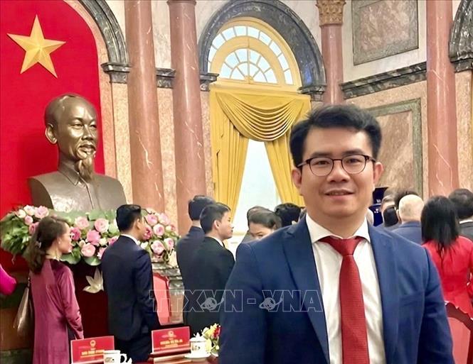 Ông Phạm Khánh Nam, Tổng Biên tập Tạp chí Hương Việt tại CHLB Đức. Ảnh: TTXVN phát 