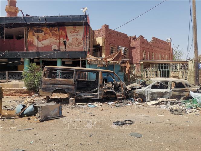 (Tư liệu) Hiện trường vụ tấn công tại một khu chợ ở Omdurman, Sudan. Ảnh: THX/TTXVN phát