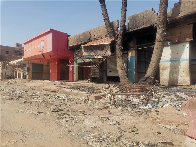 (Tư liệu) Hiện trường vụ tấn công tại một khu chợ ở Omdurman, Sudan. Ảnh: THX/TTXVN phát