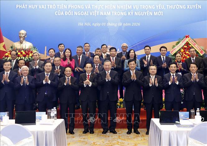 Tổng Bí thư, Chủ tịch nước Tô Lâm và các đại biểu. Ảnh: Thống Nhất – TTXVN