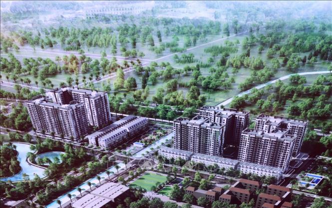 Phối cảnh chung của dự án. Ảnh: Mạnh Khánh - TTXVN