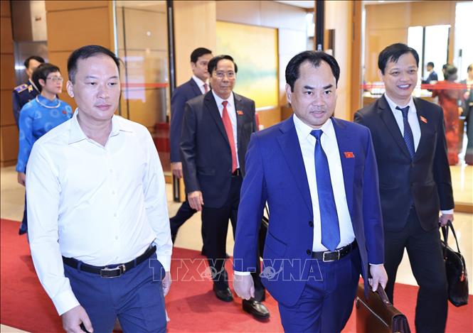 Đại biểu dự khai mạc Kỳ họp không thường lệ thứ nhất, Quốc hội khóa XVI. Ảnh: Minh Đức - TTXVN