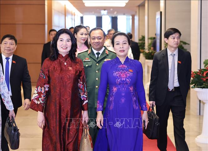 Đại biểu dự khai mạc Kỳ họp không thường lệ thứ nhất, Quốc hội khóa XVI. Ảnh: Minh Đức - TTXVN