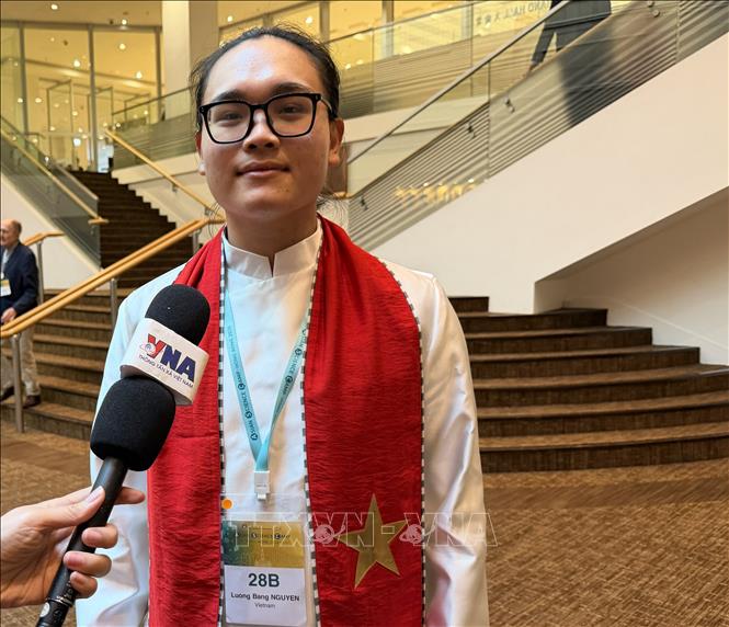 Đại diện Việt Nam Nguyễn Lương Bằng tham dự lễ khai mạc Trại hè Khoa học châu Á 2026. Ảnh: Lê Anh - PV TTXVN tại Hong Kong, Trung Quốc