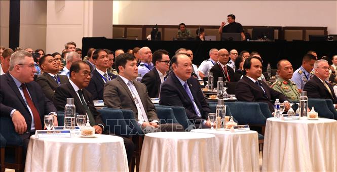 Các đại biểu tại Hội nghị Luật quân sự và Tác chiến quốc tế năm 2026. Ảnh: Bộ Quốc phòng Malaysia/TTXVN phát