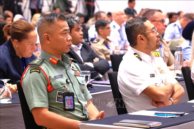 Các đại biểu tại Hội nghị Luật quân sự và Tác chiến quốc tế năm 2026. Ảnh: Bộ Quốc phòng Malaysia/TTXVN phát