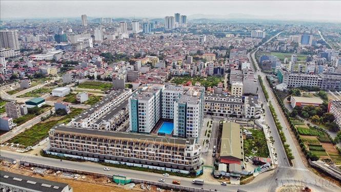 Nhà ở xã hội do Công ty CP Đầu tư và Phát triển BĐS HUDLAND chi nhánh Bắc Ninh đầu tư. Ảnh: Danh Lam – TTXVN