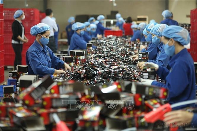 Xưởng sản xuất tại Công ty cà phê Trung Nguyên, Khu công nghiệp Vân Trung, huyện Việt Yên (Bắc Giang cũ). Ảnh: Minh Quyết – TTXVN