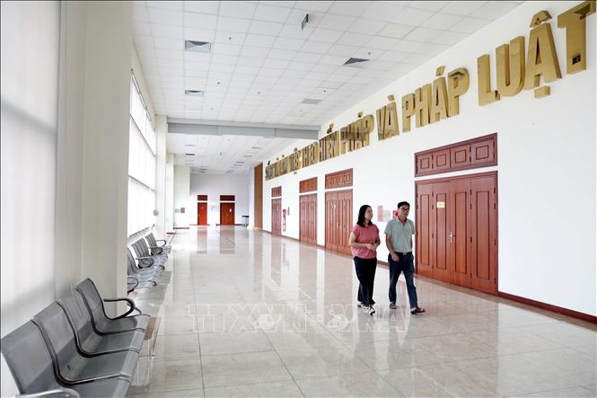 Ngay sau khi tiếp nhận tòa tháp đôi, Trường Đại học Thái Bình đang hoàn thiện các thủ tục để tiến hành sửa chữa, cải tạo công năng phục vụ công tác đào tạo, nghiên cứu khoa học, chuyển đổi số, đổi mới sáng tạo và hợp tác quốc tế. Ảnh: Thế Duyệt – TTXVN