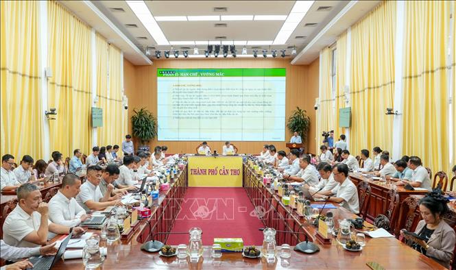 Quang cảnh buổi làm việc. Ảnh: Thanh Liêm - TTXVN