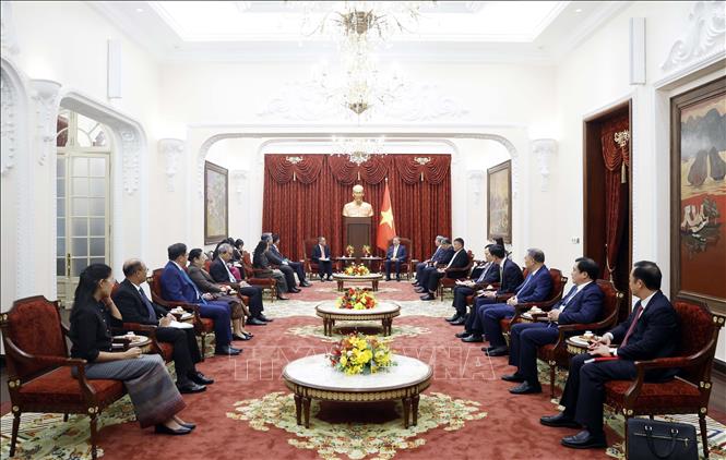 Tổng Bí thư, Chủ tịch nước Tô Lâm tiếp Đại sứ, Đại biện các nước ASEAN tại Hà Nội. Ảnh: Thống Nhất - TTXVN