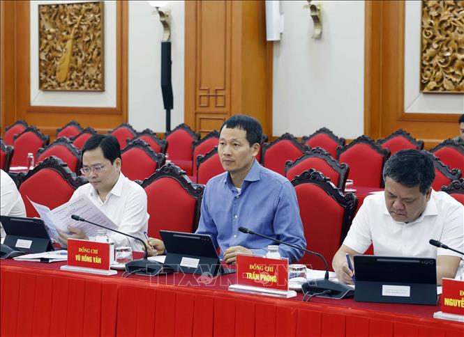 Các đại biểu tham dự Phiên họp thứ nhất Ban Chỉ đạo Trung ương về tổng kết thực tiễn và nghiên cứu sửa đổi, bổ sung Điều lệ Đảng. Ảnh: Thống Nhất - TTXVN