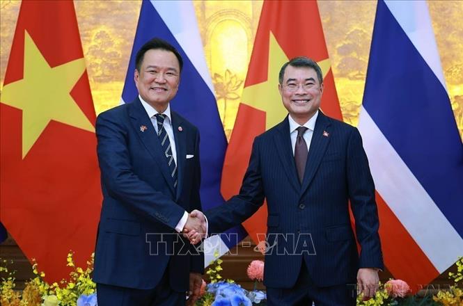 Thủ tướng Chính phủ Lê Minh Hưng đón Thủ tướng Vương quốc Thái Lan Anutin Charnvirakul trong chuyến thăm chính thức Việt Nam và tham dự Diễn đàn Tương lai ASEAN lần thứ ba từ ngày 8 - 9/6/2026. Ảnh: Dương Giang – TTXVN