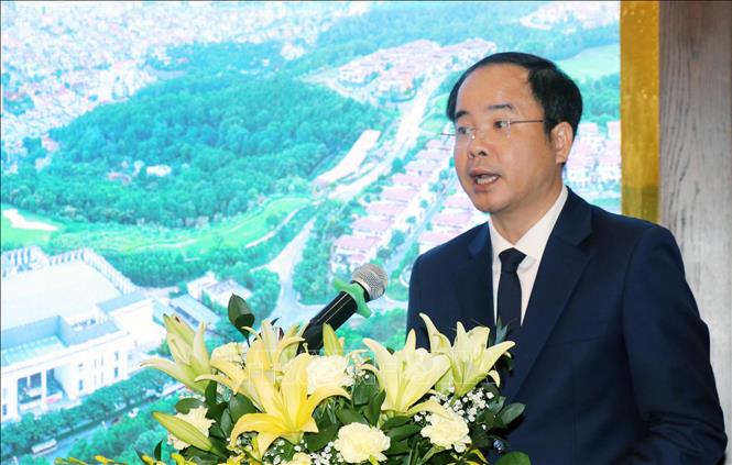 Giám đốc Sở Văn hóa, Thể thao và Du lịch Quảng Ninh Lê Ngọc Thanh phát biểu. Ảnh: Văn Đức - TTXVN