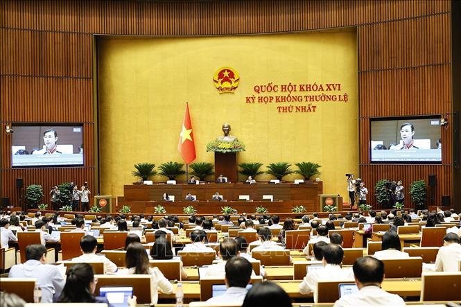 Quang cảnh phiên họp. Ảnh: Doãn Tấn - TTXVN