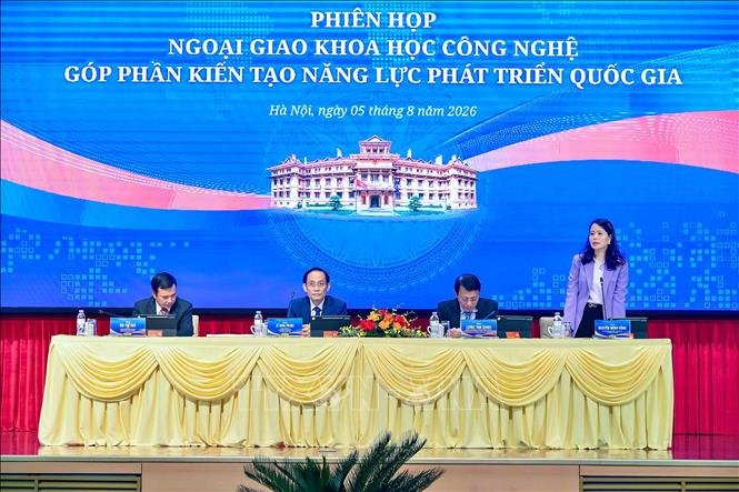 Thứ trưởng Bộ Ngoại giao Nguyễn Minh Hằng phát biểu. Ảnh: TTXVN