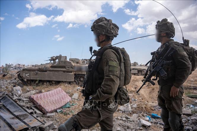 Binh sĩ Israel được triển khai tại Dải Gaza. Ảnh: THX/TTXVN phát