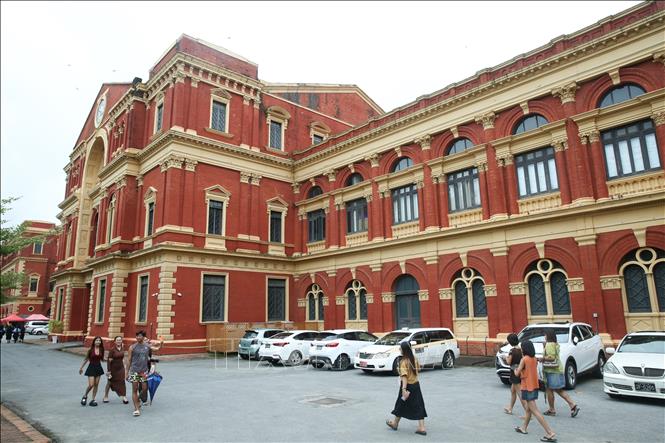 Tòa nhà Bộ trưởng tại Yangon, Myanmar. Ảnh: THX/TTXVN phát