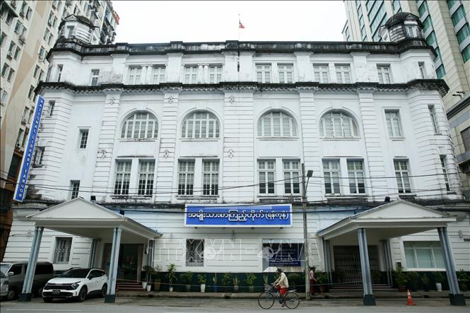 Tòa nhà thư viện quốc gia tại Yangon, Myanmar. Ảnh: THX/TTXVN phát