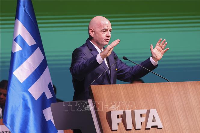 (Tư liệu) Chủ tịch FIFA Gianni Infantino. Ảnh: THX/TTXVN phát