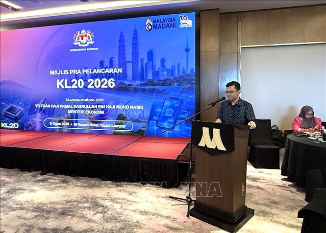 Quang cảnh buổi giới thiệu thông tin về Hội nghị KL20 2026 lần thứ hai. Ảnh: Thanh Bình – P/v TTXVN tại Malaysia