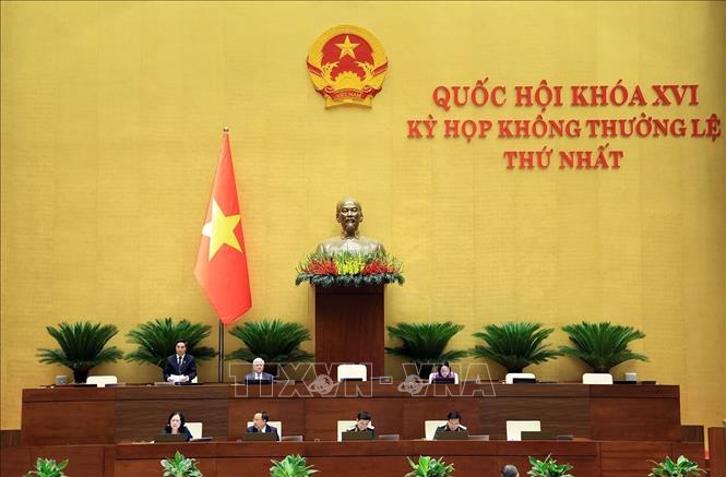 Phó Chủ tịch Quốc hội Nguyễn Doãn Anh điều hành phiên họp. Ảnh: Tuấn Anh - TTXVN