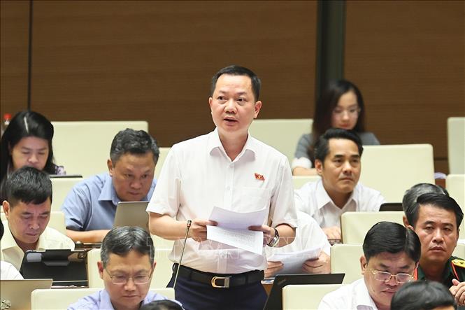 Đại biểu Quốc hội TP Đồng Nai Trịnh Xuân An phát biểu. Ảnh: Doãn Tấn - TTXVN