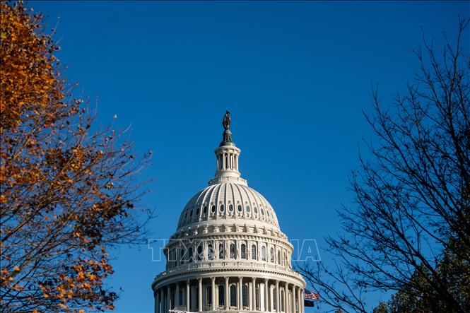 Tòa nhà Quốc hội Mỹ tại Washington, D.C. Ảnh: THX/TTXVN phát