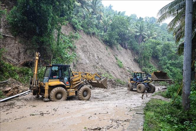Hiện trường vụ lở đất ở tỉnh Sarangani, Philippines. Ảnh: THX/TTXVN phát