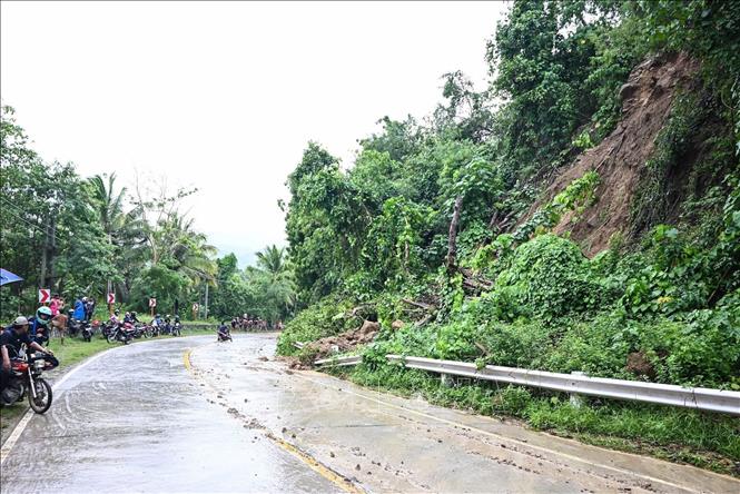Hiện trường vụ lở đất ở tỉnh Sarangani, Philippines. Ảnh: THX/TTXVN phát
