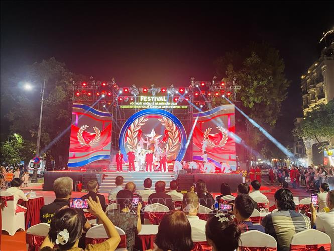 Lễ bế mạc Festival Võ thuật Quốc tế Hà Nội 2026. Ảnh: Tuyết Mai - TTXVN 