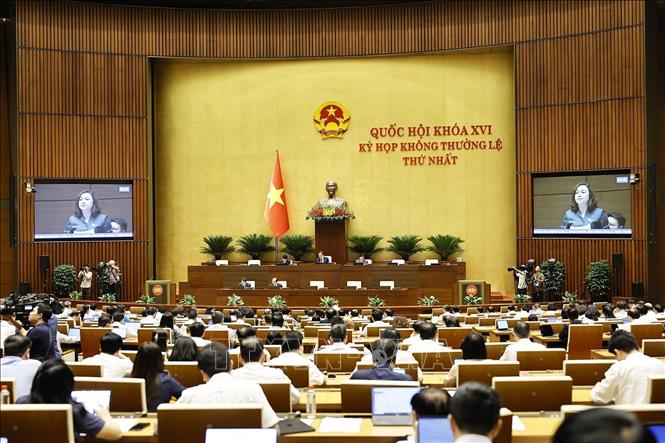Quang cảnh phiên họp. Ảnh: Doãn Tấn - TTXVN