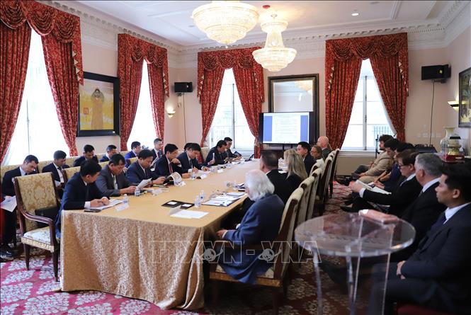Quang cảnh buổi làm việc. Ảnh: TTXVN phát