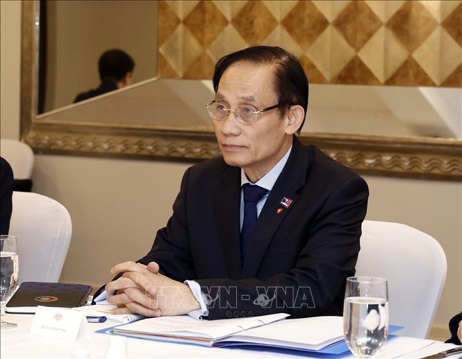 Uỷ viên Bộ Chính trị, Bộ trưởng Ngoại giao Lê Hoài Trung tại Hội nghị Bộ trưởng Ngoại giao Việt Nam – Australia lần thứ 8. Ảnh: Thống Nhất – TTXVN