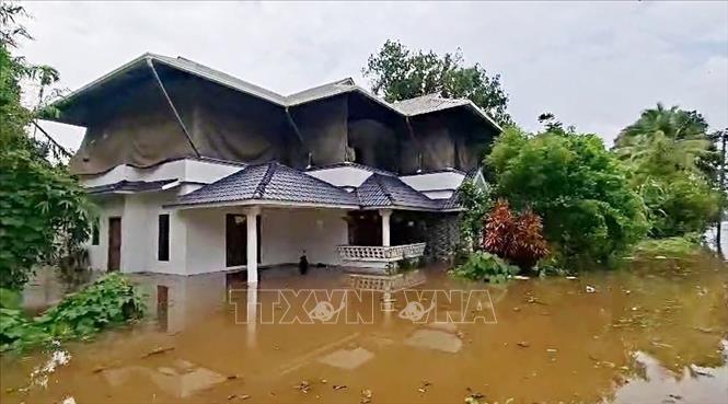 Ngập lụt sau mưa lớn tại Pathanamthitta, Ấn Độ ngày 2/8/2026. Ảnh: ANI/TTXVN phát