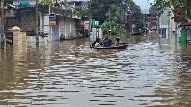 Ngập lụt sau mưa lớn tại Pathanamthitta, Ấn Độ ngày 2/8/2026. Ảnh: ANI/TTXVN phát