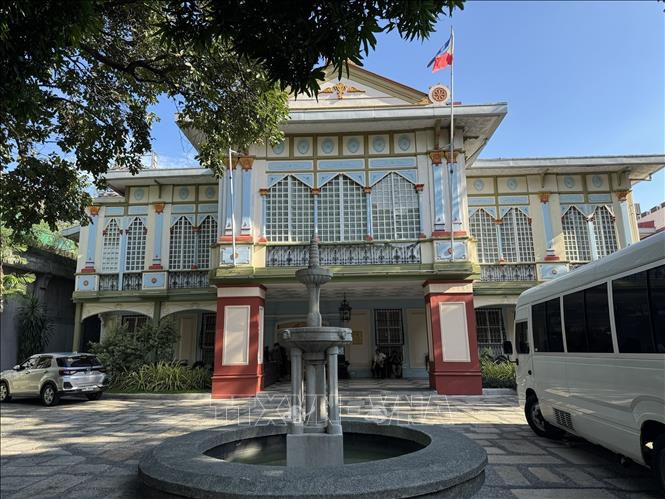 Bảo tàng Tổng thống đặt tại tòa nhà Teus Mansion. Đỗ Quyên – PV TTXVN từ Philippines