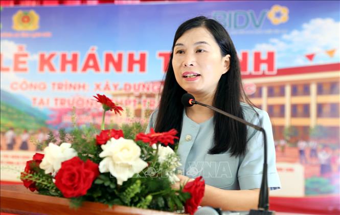 Phó Chủ tịch UBND tỉnh Lạng Sơn Trần Thanh Nhàn phát biểu. Ảnh: Văn Đạt - TTXVN