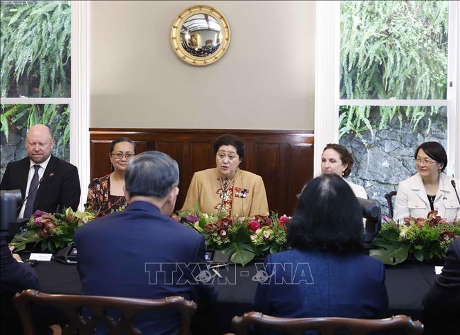 Tổng Bí thư, Chủ tịch nước Tô Lâm hội đàm với Toàn quyền New Zealand Cindy Kiro. Ảnh: Thống Nhất – TTXVN