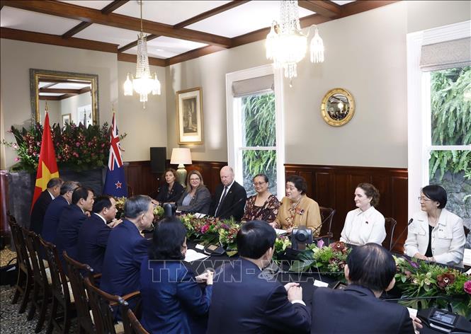 Tổng Bí thư, Chủ tịch nước Tô Lâm hội đàm với Toàn quyền New Zealand Cindy Kiro. Ảnh: Thống Nhất – TTXVN