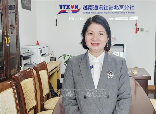 Tiến sĩ Phạm Thị Thanh Loan, Tổng Giám đốc Công Ty TNHH Du Lịch Và Thương mại Dịch Vụ Việt - Việt Quảng Đông. Ảnh: Công Tuyên-PV TTXVN tại Trung Quốc