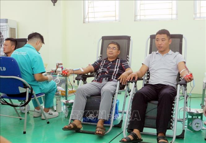 Năm 2026, tỉnh Ninh Bình phấn đấu tiếp nhận trên 42.000 đơn vị máu. Ảnh: Nguyễn Chinh - TTXVN