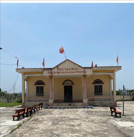 Sau sáp nhập, thôn Hoàng Du, xã Gia Phúc (Hải Phòng) có hai nhà văn hóa đều đã cũ, không đáp ứng quy mô hội họp đông người của thôn mới sau sáp nhập. Ảnh: Mạnh Minh - TTXVN