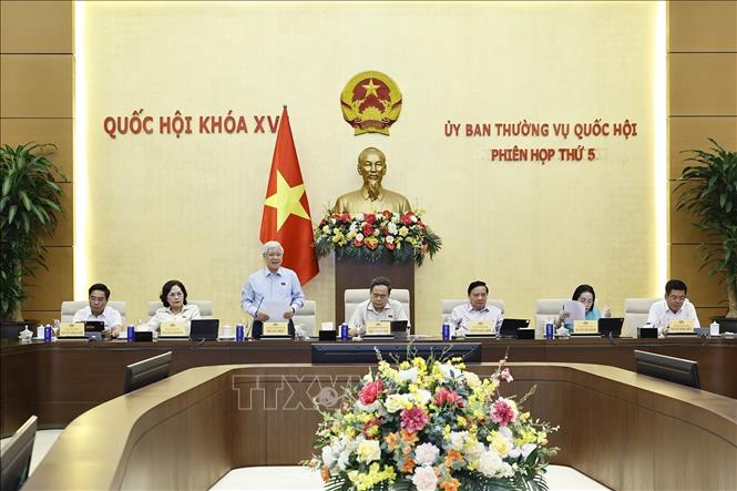 Phó Chủ tịch Thường trực Quốc hội Đỗ Văn Chiến phát biểu. Ảnh: Doãn Tấn - TTXVN