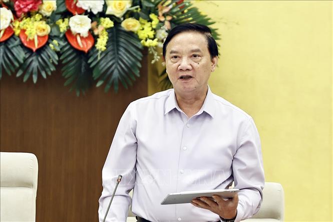 Phó Chủ tịch Quốc hội Nguyễn Khắc Định phát biểu. Ảnh: Doãn Tấn - TTXVN