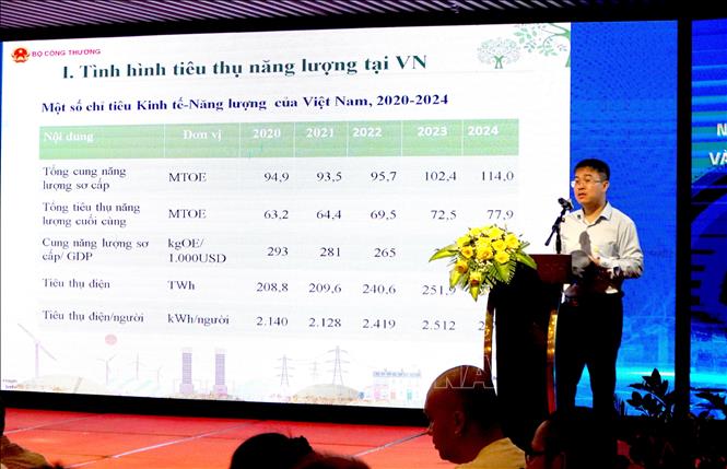 Các chuyên gia trình bày tham luận tại Hội nghị. Ảnh: Quốc Dũng - TTXVN