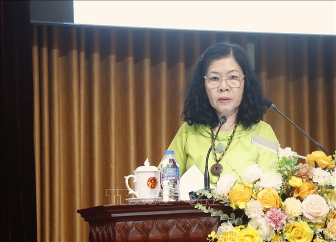 Các nhà nghiên cứu, nhà khoa học phát biểu tại Hội thảo. Ảnh: Thanh Thương- TTXVN