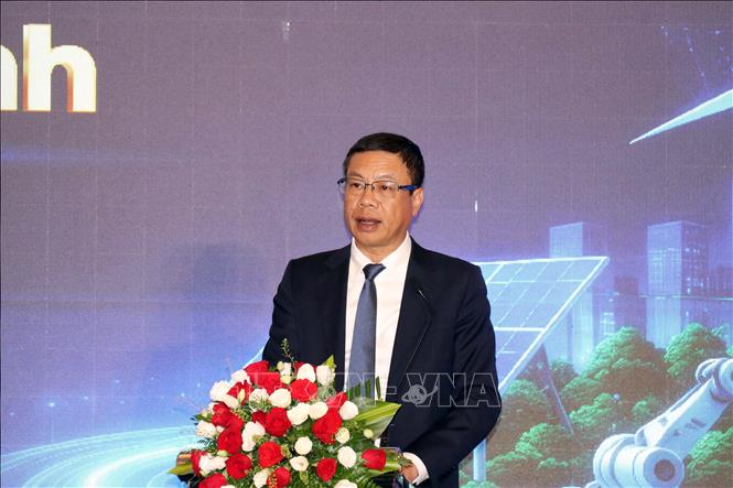 Thứ trưởng Bộ Khoa học và Công nghệ Lê Xuân Định phát biểu khai mạc Diễn đàn. Ảnh: Tiến Lực - TTXVN
