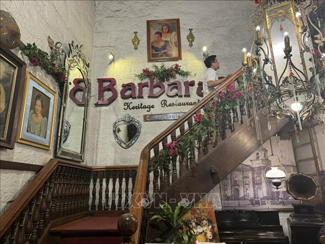 Barbara’s Heritage, một nhà hàng mang đậm phong cách Tây Ban Nha trong khu phố cổ. Ảnh: Đỗ Quyên – PV TTXVN tại Philippines