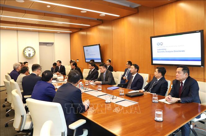Quang cảnh buổi làm việc. Ảnh: TTXVN phát